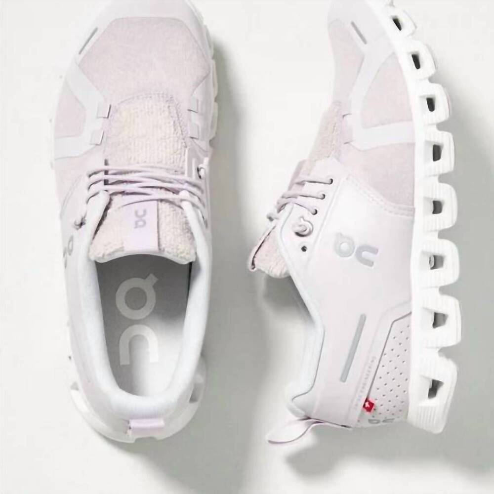 NEW ON women's cloud 5 terry sneaker in glacier purple